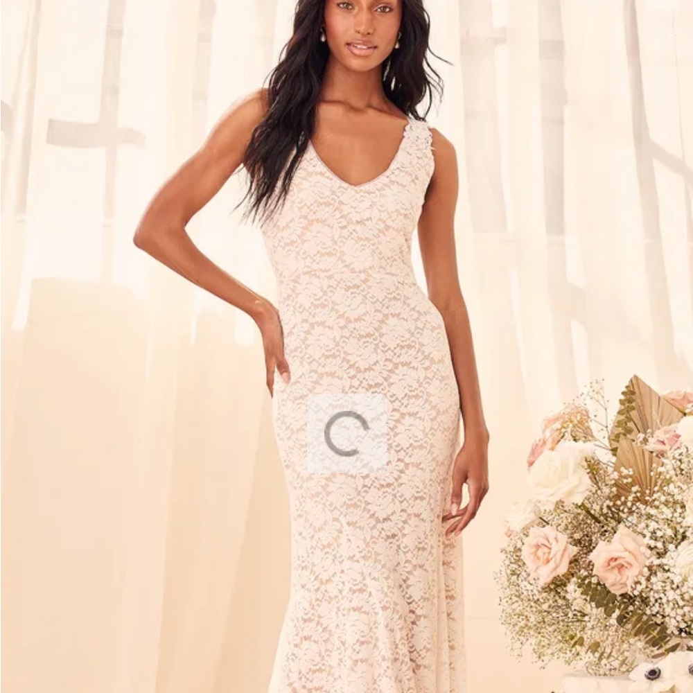 Lulus white wedding dress